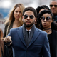 Jussie Smollett arrives at Leighton Criminal Courthouse on March 14, 2019 in Chicago, Illinois. Smollett stands accused of arranging a homophobic, racist attack against himself in an attempt to raise his profile because he was dissatisfied with his salary on the Fox television drama ‘Empire.’